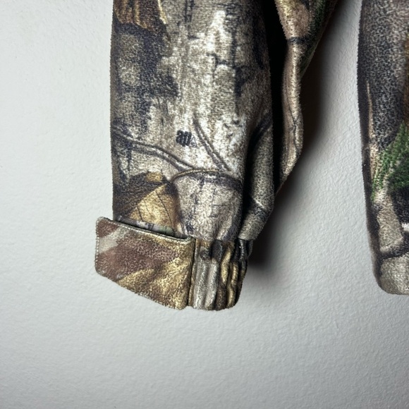Cabelas Dry Plus Men’s Large Hood Pullover Half Zip Camouflage Jacket, Pockets - Picture 7 of 12